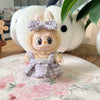 17cm Labubu I II Idol Dolls Cute Mini Plush Doll'S Clothes Korea Kpop Exo Idol Dolls DIY Accessories Gifts FEAR Hoodie Set