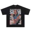 Hip Hop Streetwear Men Tshirts Basketball Star  Print T Shirt 100%Cotton Breathable Tees Unisex Oversized Casual Y2K Clothes