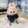 17cm Labubu I II Idol Dolls Cute Mini Plush Doll'S Clothes Korea Kpop Exo Idol Dolls DIY Accessories Gifts FEAR Hoodie Set