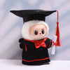 Labubu Doll Clothes Graduation Bachelor's Robe Set 15/17cm Plush Doll'S Clothes Labubu I II Idol Dolls Sitting Party Accessories