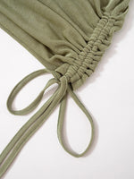 Bolopi Straps Backless Shirring Backless Sexy Mini Dress 2023 Summer Women Fashion New In Y2K Outfits Club Party Streetwear