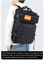 45L/25L Tactical Backpack Men's Travel Large Capacity Rucksacks Men Waterproof Outdoor Sports Multi-functional Bags