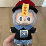 New Labubu Clothes 17cm Pendant Labubu Doll Clothes Cute And Auspicious Zombie Taoist Costume Chinese Style Cute Set