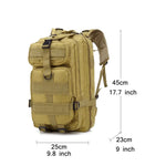 Military Tactical Backpack Army Day Assault Pack Rucksack Molle Bag Bug Out Bag