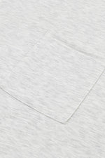 Gray Button Up Contrast Knitted Sleeves Hooded Jacket