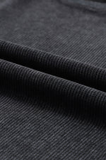 Gray Valentine Sequin XOXO Corded Crew Neck Sweatshirt