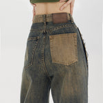 Women's High-waisted Straight Baggy Jeans