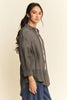 Davi & Dani High-Low Chest Pocket Button Up Shirt