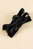 Black Bow Decor Large Hair Claw Clip