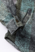 Multicolor Brushed Checked Western Buttoned Jacket