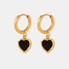 18K Gold-Plated Heart Drop Earrings