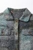 Multicolor Brushed Checked Western Buttoned Jacket