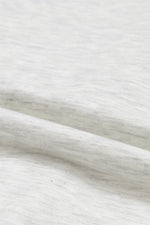 Gray Button Up Contrast Knitted Sleeves Hooded Jacket