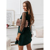 Autumn And Winter New Women's Solid Color Lace Elegant Dress