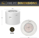 Loren 32-Inch round Propane Fire Pit, Alloy Steel Outdoor Fire Pit with 50,000 Btus, CSA Certified, Includes Lava Rocks and Weatherproof Cover