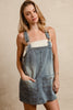 BiBi Washed Adjustable Strap Denim Overall Dress