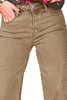 Raw Hem Wide Leg Jeans