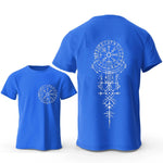 Viking Rune Compass Graphic Male T-shirt