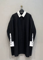 Fashion Women'S Shirt Lapel Loose Fit Single Braested Long Sleeve Contrast Color Blouse Female Tide Autumn 2025 New 7AB4804