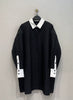 Fashion Women'S Shirt Lapel Loose Fit Single Braested Long Sleeve Contrast Color Blouse Female Tide Autumn 2025 New 7AB4804