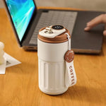 450Ml Thermos Bottle Smart Display Temperature 316 Stainless Steel Vacuum Cup Office Coffee Cup Business Portable Thermal Mug