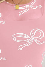 Bow Round Neck Long Sleeve Top