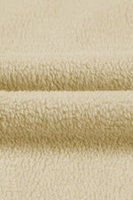 Pink Flap Pocket Drawstring Hood Zip Up Jacket