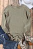 Gray Valentine Sequin XOXO Corded Crew Neck Sweatshirt