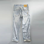 Summer Spring New Casual Vintage Jeans for Men Clothing Washed Soft Cotton Loose Straight Man Pants Baggy Jeans KK1012-1