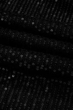 Black Sequin Racerback Tank