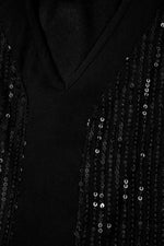 Black Sequin Racerback Tank