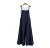 Women Straps Jumpsuit Summer Solid Color Wide Leg Pants Dungaree Bib Overalls Casual Loose Sleeveless Cotton Linen Jumpsuits 5Xl