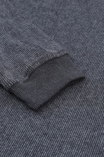 Gray Valentine Sequin XOXO Corded Crew Neck Sweatshirt