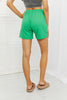 Blumin Apparel Too Good Full Size Ribbed Shorts in Green