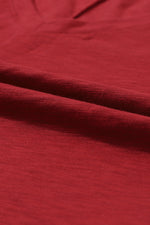 Red Sequined Heart Printed Sleeves Valentine Fashion Top