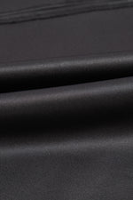 Black Faux Leather Loose T-shirt Dress