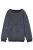 Gray Valentine Sequin XOXO Corded Crew Neck Sweatshirt