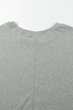 Red Sequined Heart Printed Sleeves Valentine Fashion Top