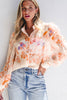 Printed Collared Neck Long Sleeve Shirt