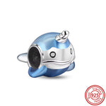 2024 Fit Pandora 925 Original Bracelet DIY Women Jewelry New Sky Blue Series Star Snowflake Sparkling Love 925 Silver Fine Beads