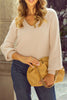 Tied Back V-Neck Long Sleeve Sweater