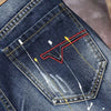 Summer Men'S Jeans Trend Beggar Quarter Pants Ripped Denim Shorts Loose Straight Painted