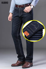 Men'S Jeans Summer Thin Pants Straight Blue Jean Baggy Casual Work Denim Pant High Elasticity Wide Leg Business Male