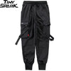 2024 Hip Hop Cargo Pants Pockets Men Streetwear Harajuku Joggers Pants Hiphop Swag Ribbion Harem Pants Fashion Casual Trousers