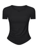 Millennia Notched Short Sleeve Active T-Shirt