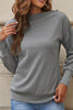 Single Shoulder Long Sleeve Sweatshirt with Zip