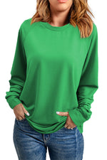 Green St Patricks LUCKY Chenille Embroidered Graphic Sweatshirt