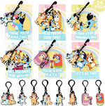 Set of 24 Valentines Cards for Kids, Valentine'S Day Gift with Keychain for Kids Party Favor, Classroom Exchange Prizes