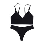 Hot Sale Seamless Bra&Briefs Set Bustier Crop Tops Breathable Sexy Ice Silk Seamless Bra and Panties Set